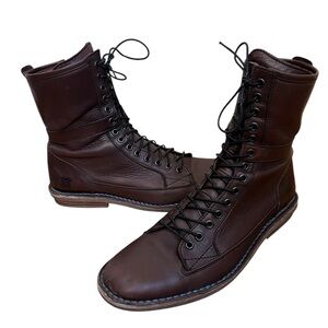 Ryan Rowe Men's Campbell Soft FULL LEATHER Military Style Boots Size 10